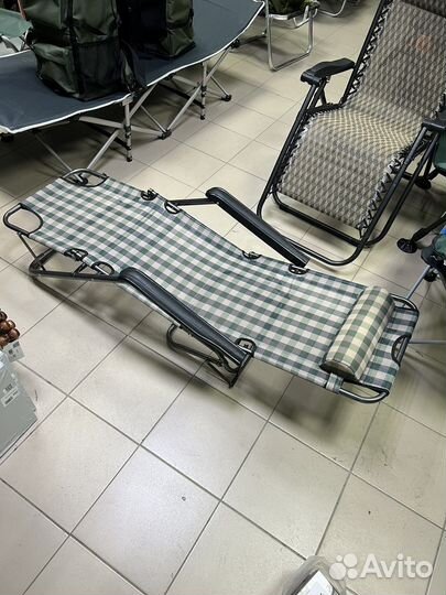 Кресло Шезлонг с подушкой туристическое