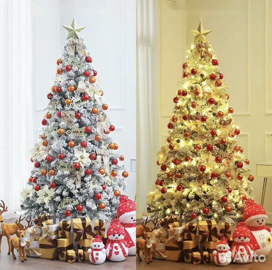 Елка искусственная заснеженная 150см и 180см