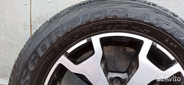 Комплект летних колес на ниву