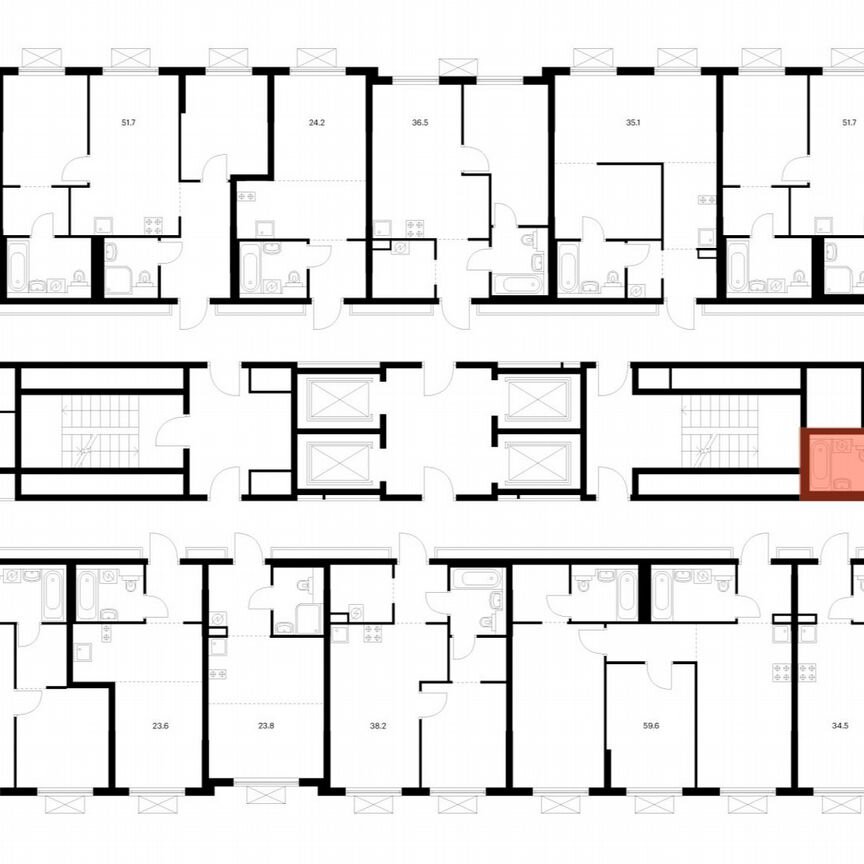 2-к. квартира, 59,8 м², 20/25 эт.