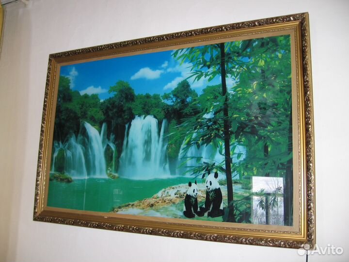 Картина с водопадом