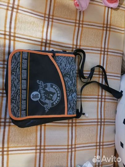 Сумка мужская натуральная кожа через плечо