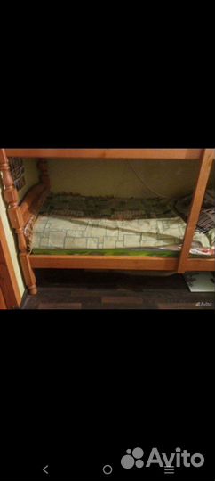 Двухъярусная кровать бу с матрасами