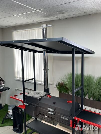 Мангал с крышей