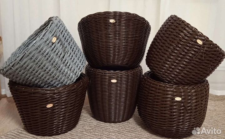 Кашпо из ротанга