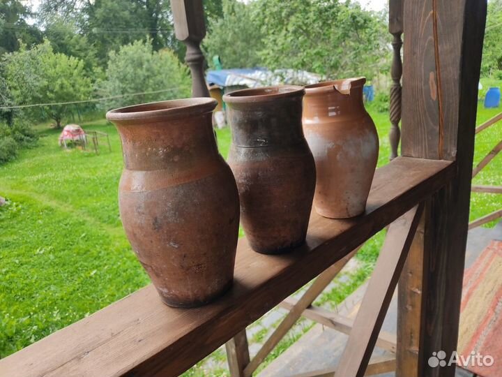 Крынки молочные старинные