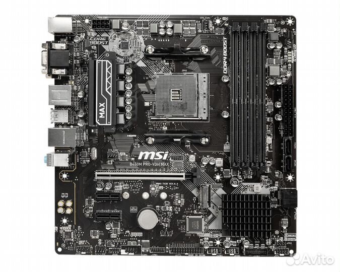 Комплект AMD Ryzen 5 5600x + MSI B450M PRO-VDH MAX