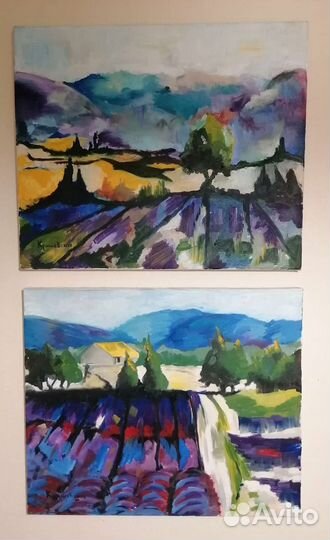 Картина маслом на холсте, пара