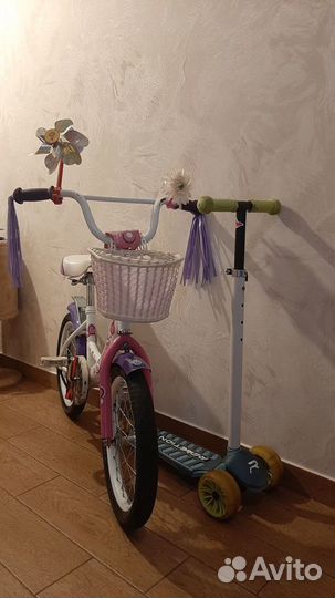 Велосипед с самокатом