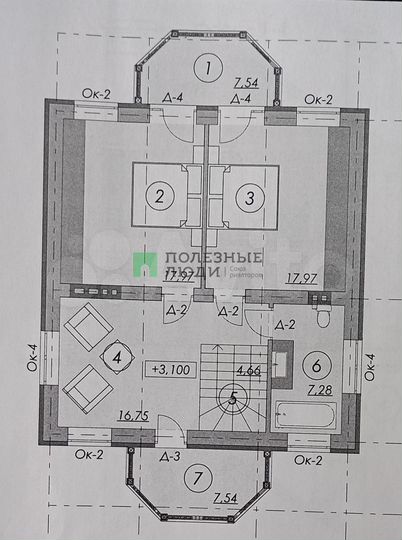 Коттедж 154 м² на участке 10 сот.