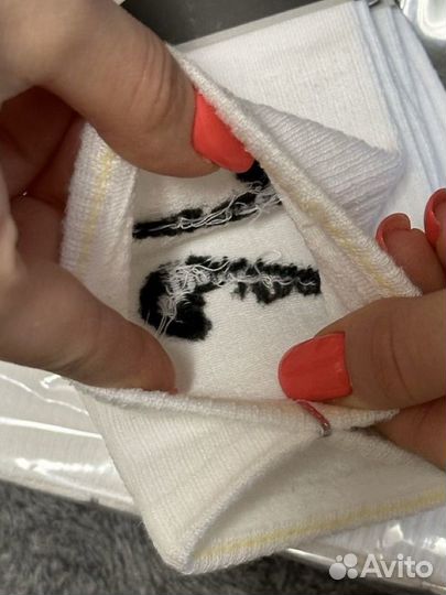 Белые носки Nike длинные