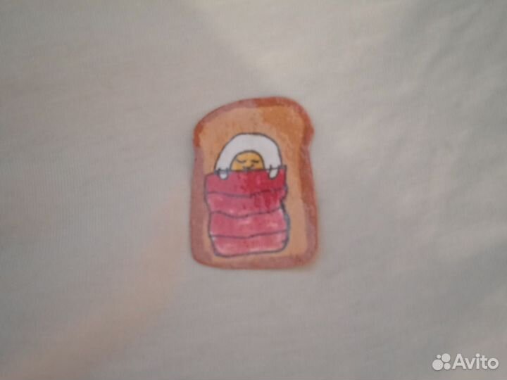 Наклейка бутерброд с беконом и яйцом