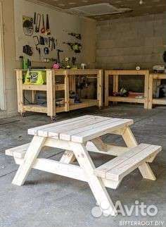 Скамейка+стол для детей