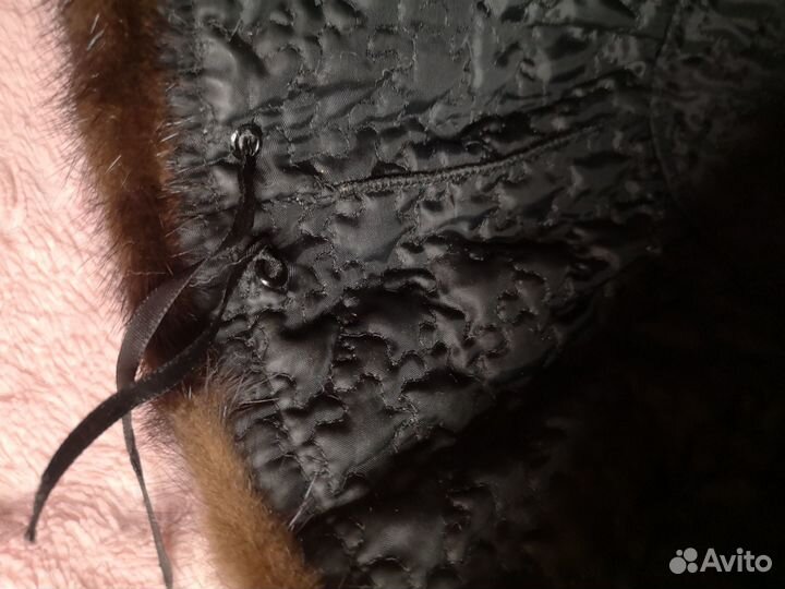 Шапка из норки женская с узором на доставке