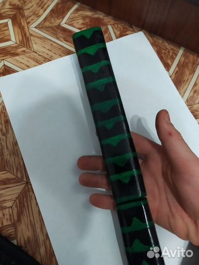 Ножи танто из дерева в скине малахит