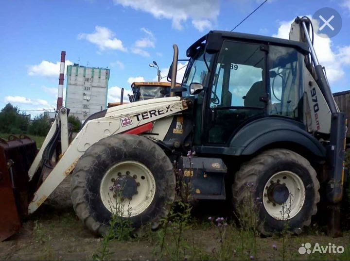 Услуги экскаватора-погрузчика. Гидромолот, ямобур