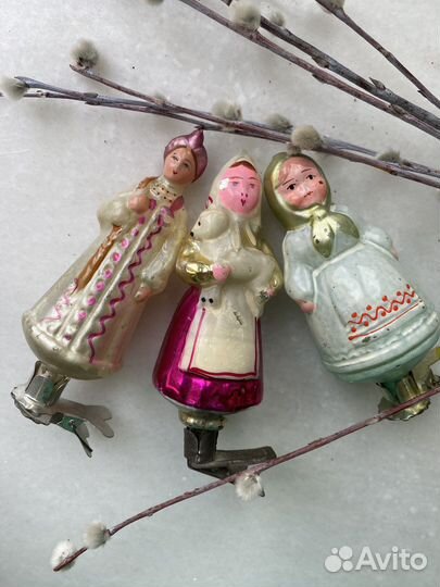 Советские елочные игрушки СССР