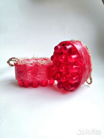 Мыло ручной работы с люфой