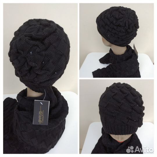 Комплект шапка и шарф женские новые