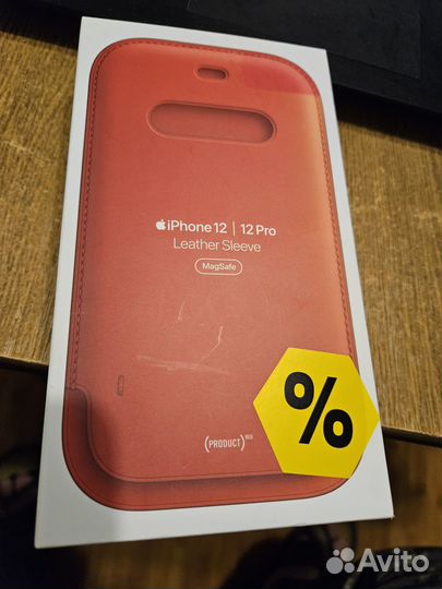 Apple leather sleeve with magsafe 12 про кожаный