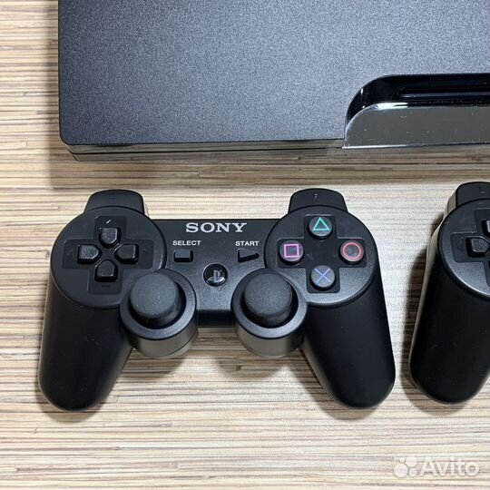 PlayStation 3 Slim 500Gb + 55Игр + 2Геймпада