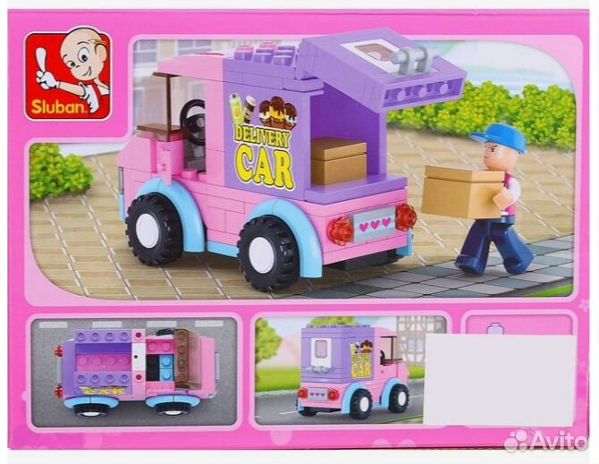 Конструктор Sluban Розовая мечта, 102 детали