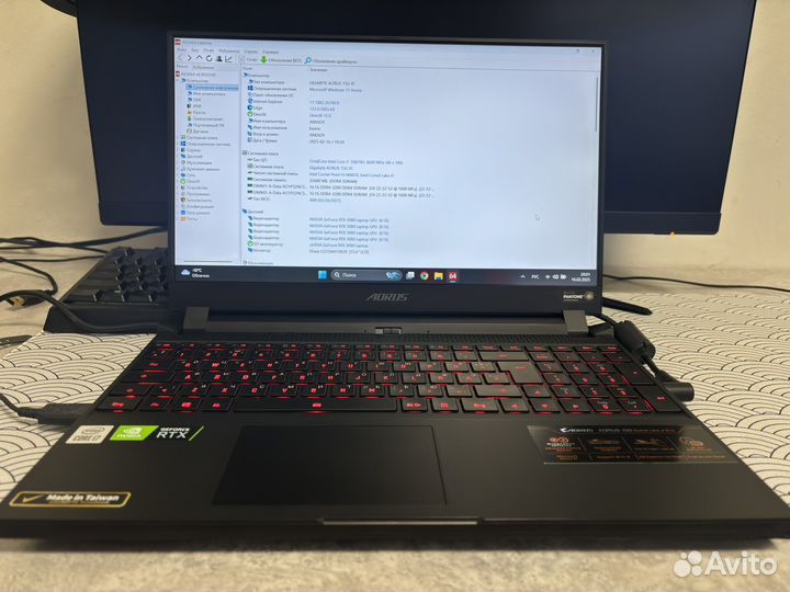 Игровой ноутбук rtx 3080 aorus i7\32Gb\1tb