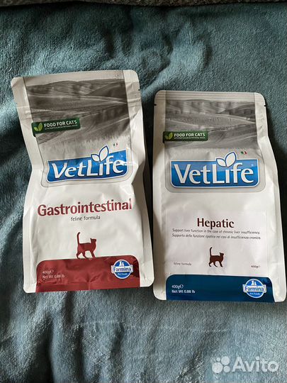 Корм VetLife Hepatic Gastrointestinal для кошек