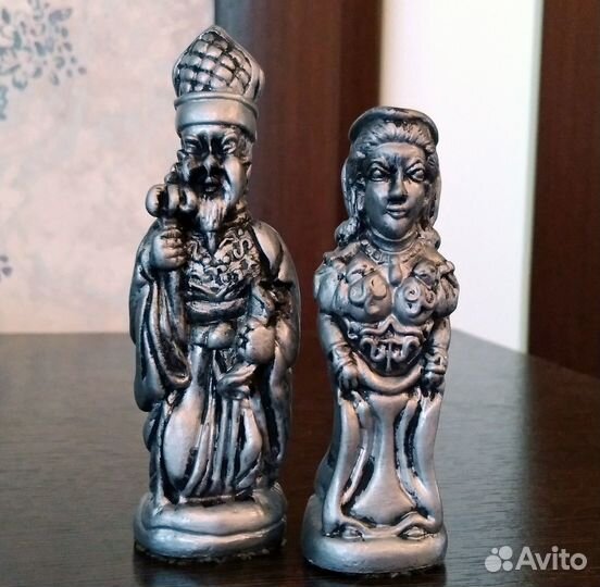 Шахматы из гипса 