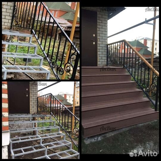 Лестница уличная крыльцо под ключ
