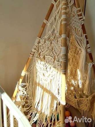 Большой вигвам-макраме