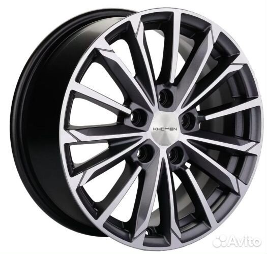Диски Khomen Wheels KHW1611 (Geely Atlas Pro) 6,5x16 5x114,3 ET:45 54.1 Black-FP