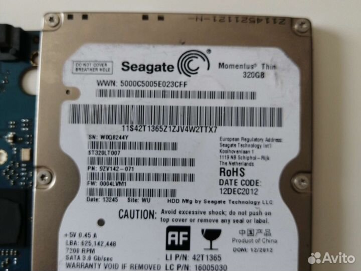 Плата от жёсткого диска st320lt007