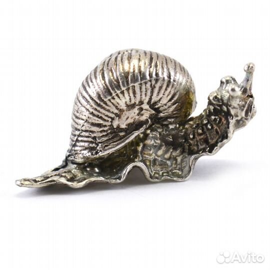 Статуэтка - миниатюра «Улитка». Серебро