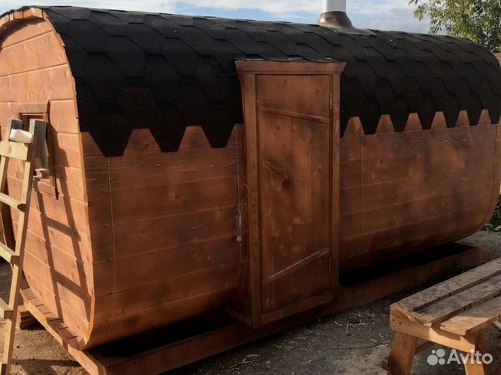 Баня бочка квадро с доставкой