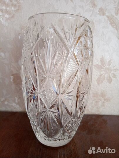 Хрустальная ваза чехия