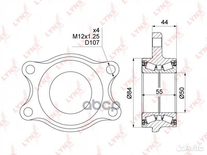WB-1032 Подшипник ступицы lynxauto WB-1032 lynx