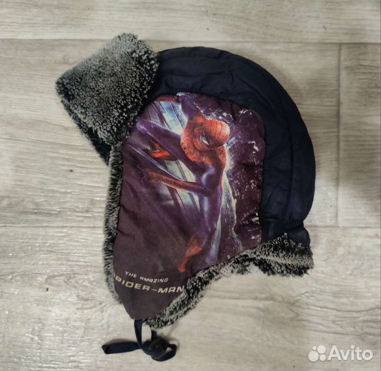 Шапка детская на 2-5 лет с Человеком -Пауком