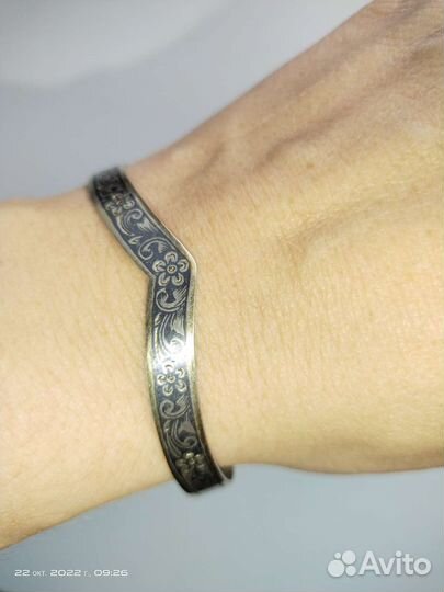 Браслет серебро