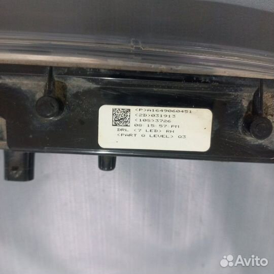 Птф передний правый Mercedes-Benz Ml W166 M157