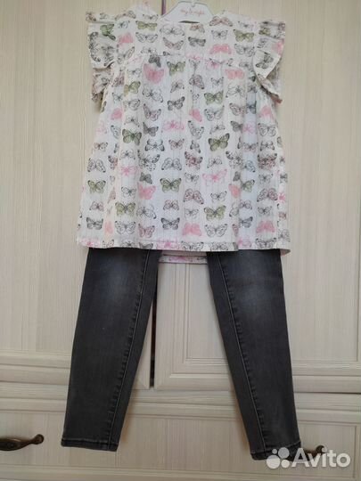 Вещи пакетом д/девочки Petit Bateau, Zara, Mayoral