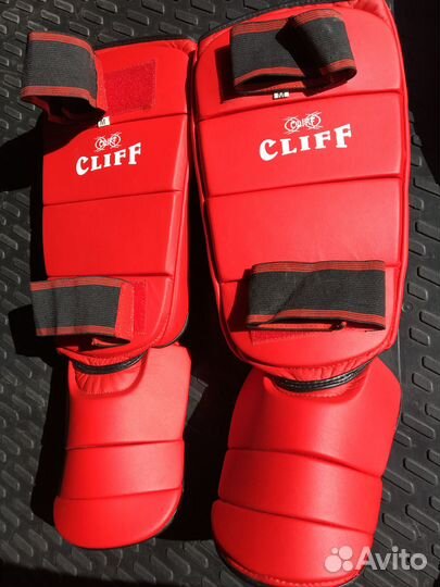 Защита голень-стопа Cliff (M, Красный)