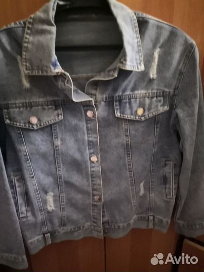 Куртка для девочки джинсовая рост 160