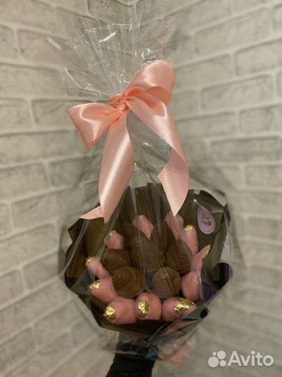 Букет из клубники в шоколаде