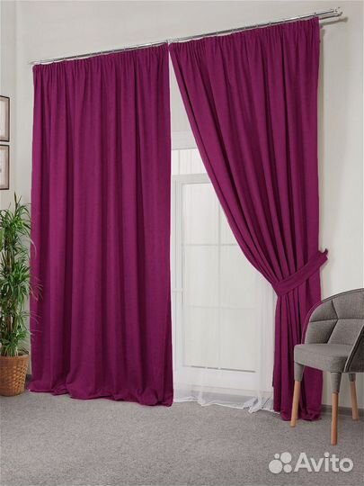 Шторы готовые канвас