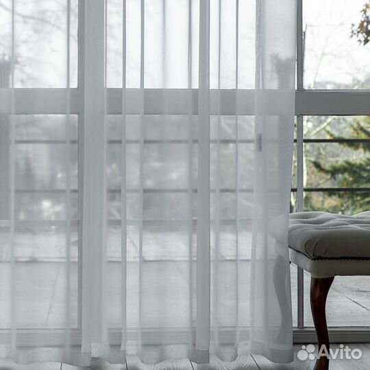 Вуаль белый тюль органза