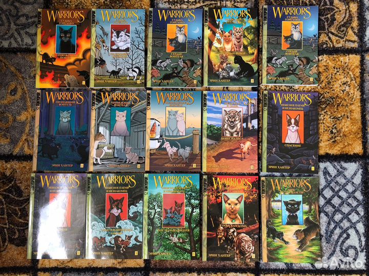 Коты воители манга много