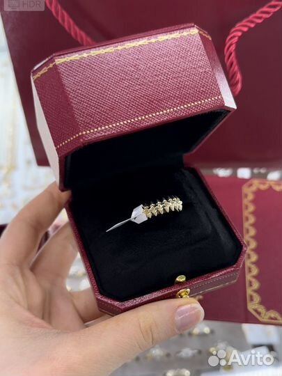 Золотое кольцо cartier 585