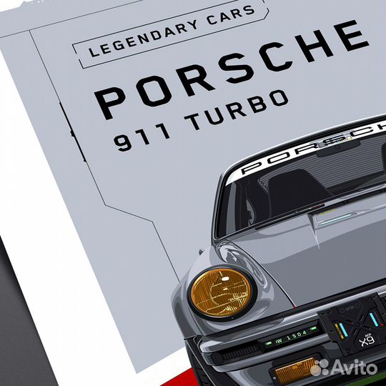 Постер Porsche 911 Turbo «Cyberpunk 2077»