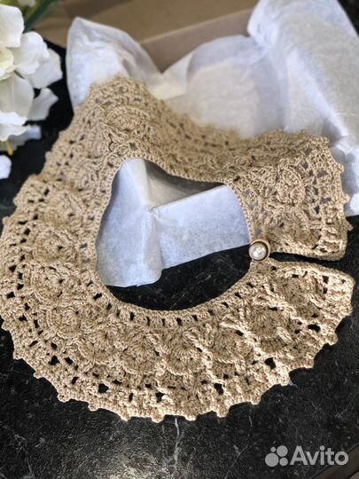 Воротник вязаный. Воротничок вязаный